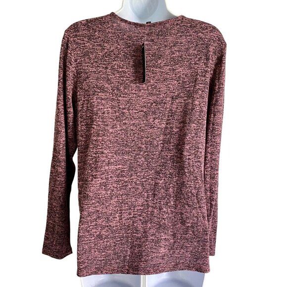 Kathy Ireland Purple Long Sleeve Knit Top Cross-Front Women's Medium NEW NWT - Picture 5 of 9